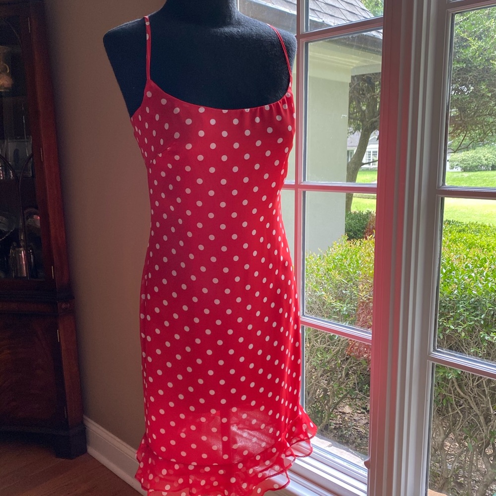 LAUNDRY by Shelli Segal red slip dress